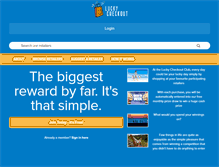 Tablet Screenshot of luckycheckout.com